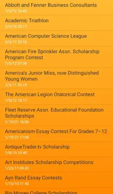 Scholarships android App screenshot 2